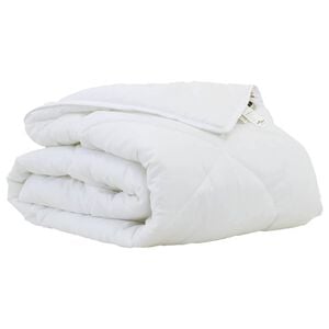 vidaXL Couette d'&eacute;t&eacute; 202 x 136 x 3 cm &Eacute;t&eacute; Polyester Blanc Respirant