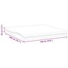 vidaXL Matelas Blanc et Noir 180 x 200 cm Tissu jacquard