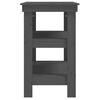 vidaXL Banc de travail Gris 110,5x50x80 cm Bois de pin massif