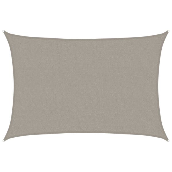 vidaXL Voile d'ombrage 160 g/m&sup2; rectangulaire gris clair 2,5x4 m PEHD