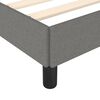 vidaXL Cadre de lit sans matelas gris foncé 100x200 cm tissu