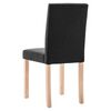 vidaXL Chaises &agrave; manger lot de 6 noir tissu