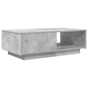 vidaXL Table basse Gris b&eacute;ton 95 x 55 x 31 cm Bois d'ing&eacute;nierie