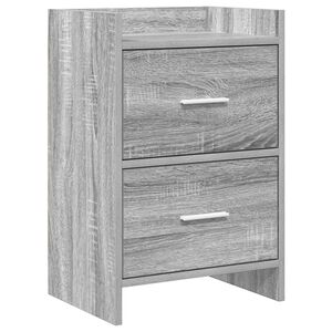 vidaXL Tables de chevet Sonoma gris 40 x 30 x 60 cm Bois d'ing&eacute;nierie