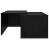 vidaXL Ensemble de tables basses 2 pcs Ch&ecirc;ne noir Bois d'ing&eacute;nierie