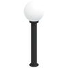 vidaXL Borne lumineuse 80 cm noire IP44