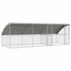 vidaXL Cage &agrave; poules 3 pi&egrave;ces Argent&eacute; 600 x 200 x 200 cm