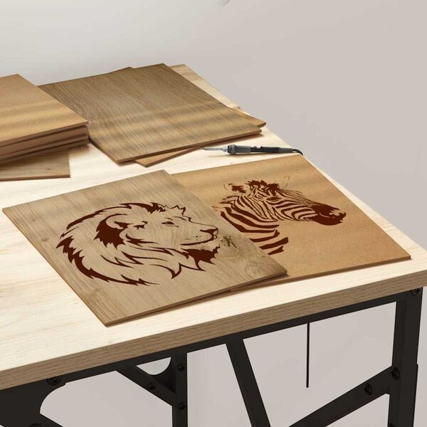 vidaXL Panneaux décoratifs 12 pcs chêne artisanal 21 x 30 x 0.3 cm