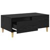 vidaXL Table basse Ch&ecirc;ne noir 90 x 50 x 35 cm Bois d'ing&eacute;nierie