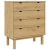 vidaXL Commode OTTA 76,5x39,5x90 cm Bois de pin massif