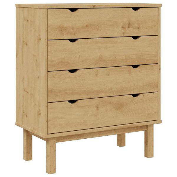 vidaXL Commode OTTA 76,5x39,5x90 cm Bois de pin massif
