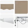 vidaXL Auvent R&eacute;tractable Beige 450 &times; 300 cm Polyester et m&eacute;tal