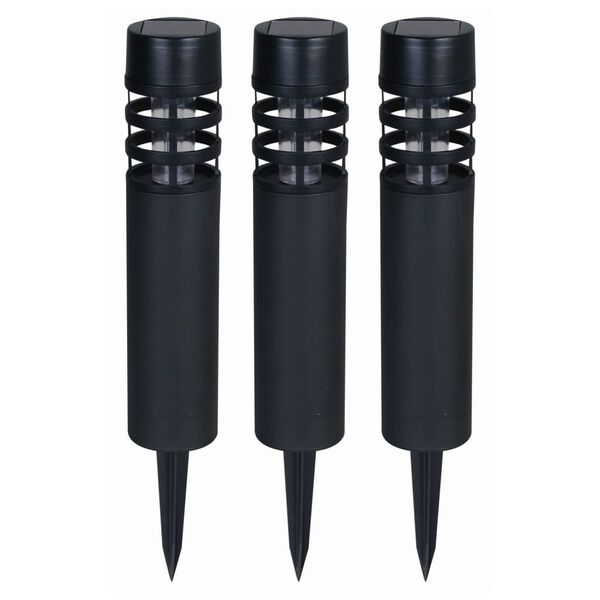 Luxform Lampes de jardin &agrave; LED solaires "Montelimar 3 pcs Noir