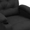 vidaXL Fauteuil de massage Noir Tissu