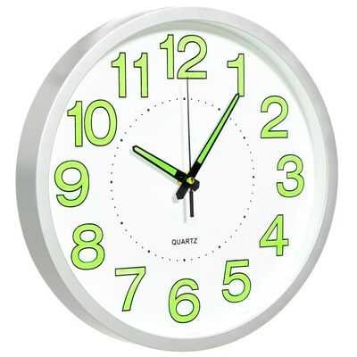 vidaXL Horloge murale lumineuse Blanc 30 cm