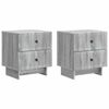 vidaXL Cabinet de chevet 2 pcs Sonoma gris 43 x 34,5 x 47,5 cm
