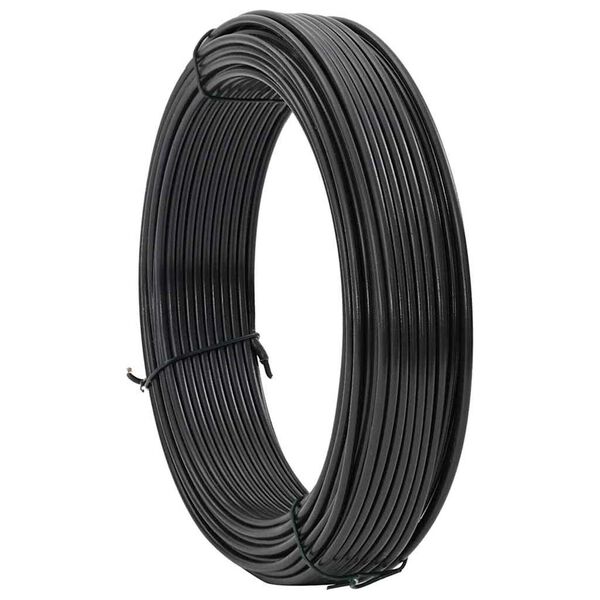 vidaXL Fil de clôture Anthracite 80 m Acier