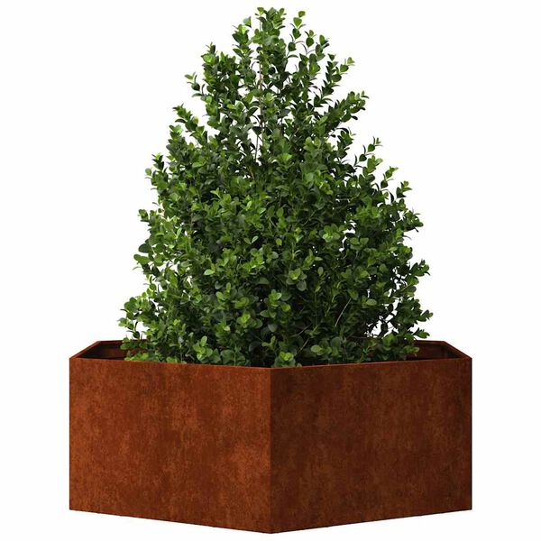 vidaXL Jardini&egrave;re Rouill&eacute; 138x120x45 cm Acier corten