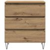 vidaXL Buffet Ch&ecirc;ne artisanal 60 x 35 x 70 cm Bois d'ing&eacute;nierie