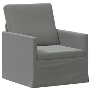vidaXL Canap&eacute; simple Gris fonc&eacute; 70 x 81 x 82 cm Velours (V)