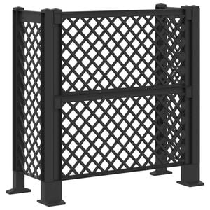 vidaXL Treillis pour poubelles Anthracite 123 x 47 x 114 cm PP