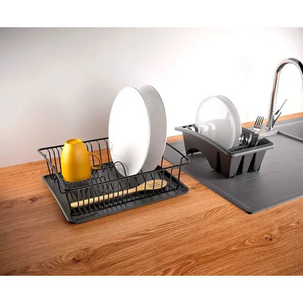 Metaltex &Eacute;gouttoir &agrave; vaisselle Aquatex Plus Lava Noir