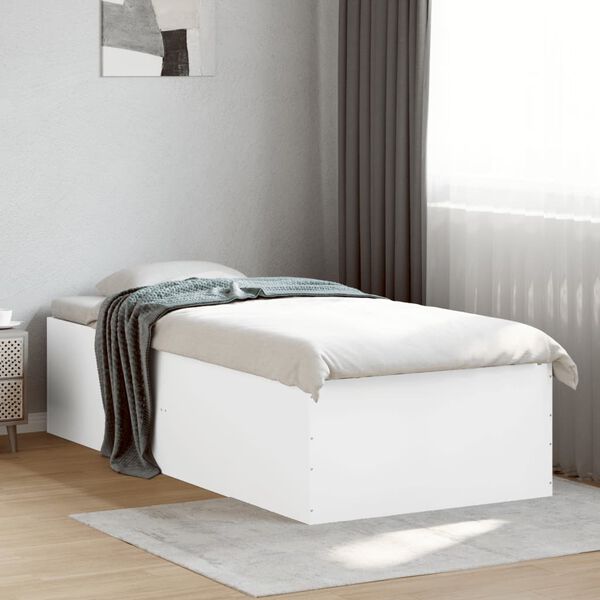 vidaXL Cadre de lit sans matelas blanc 90x200 cm