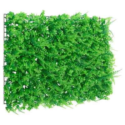  vidaXL Clôture feuilles de fougère artificielles 6 pcs vert 40x60 cm