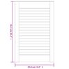 vidaXL Porte d'armoire &agrave; persiennes blanc 61,5x39,4 cm pin massif