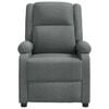 vidaXL Fauteuil de massage Gris foncé Tissu