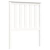 vidaXL Cadre de lit sans matelas blanc bois massif