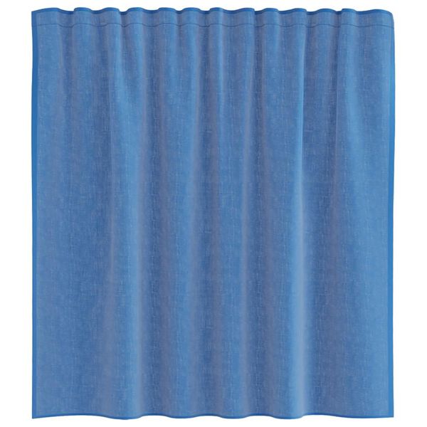 vidaXL Rideaux en voile avec passe-tringles 2 pcs bleu royal
