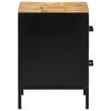 vidaXL Cabinet de chevet 2 pcs Marron et Noir 40 x 35 x 50 cm
