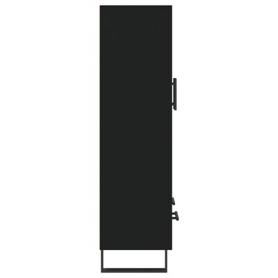 vidaXL Buffet haut noir 69,5x31x115 cm bois d'ingénierie