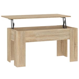 vidaXL Table basse ch&ecirc;ne sonoma 101x49x52 cm bois d'ing&eacute;nierie