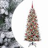 vidaXL Sapin de No&euml;l artificiel avec boules 150 cm 150 LED Blanc chaud
