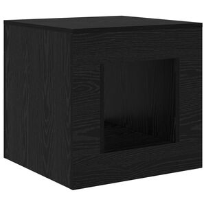 vidaXL Table basse Ch&ecirc;ne noir 51.5 x 50 x 50 cm Bois d'ing&eacute;nierie