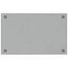 vidaXL Tableau noir magn&eacute;tique mural Blanc 80x50 cm Verre tremp&eacute;