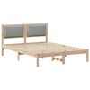 vidaXL Cadre de lit Gris clair 160 x 200 cm Pin massif