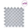 vidaXL Carreau Lanterne 10 pcs Gris 27 x 27 cm Polyur&eacute;thane et PET