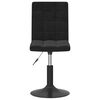vidaXL Chaises pivotantes &agrave; manger lot de 4 noir velours