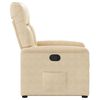vidaXL Fauteuil inclinable cr&egrave;me tissu microfibre