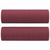 vidaXL Ensemble de canap&eacute;s 3 pcs avec coussins rouge bordeaux tissu