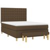 vidaXL Sommier &agrave; lattes de lit avec matelas Marron fonc&eacute; 140x190 cm