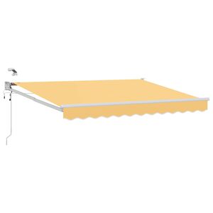 vidaXL Auvent r&eacute;tractable &eacute;lectrique Sable 100% Polyester et Aluminium