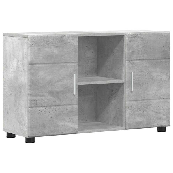 vidaXL Buffet Gris b&eacute;ton 88,5 x 30,5 x 55,5 cm Bois d'ing&eacute;nierie