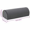 vidaXL Coussin de repose-pieds Uni Gris 42 x 18 x 13 cm Mousse PU