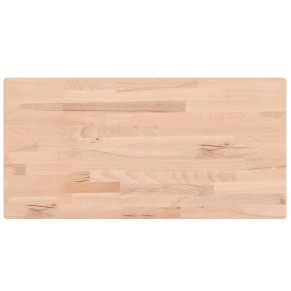 vidaXL Comptoir de salle de bain 100x50x1,5 cm bois massif de hêtre
