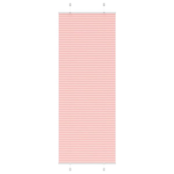 vidaXL Store pliss&eacute; rose 75x200 cm largeur du tissu 74,4 cm polyester