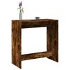 vidaXL Table de bar ch&ecirc;ne fum&eacute; 102x50x103,5 cm bois d'ing&eacute;nierie